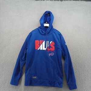 Buffalo Bills Sweater Mens Medium Blue New Era Combine Authentic Pullover Fleece